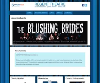 Regenttheatre.ca(Regent Theatre) Screenshot
