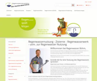 Regenwasser-Boehm.de(Regenwasser Böhm) Screenshot