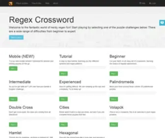 Regexcrossword.com(Regex Crossword) Screenshot