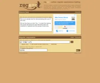 Regexe.com(Online regular expressions testing) Screenshot