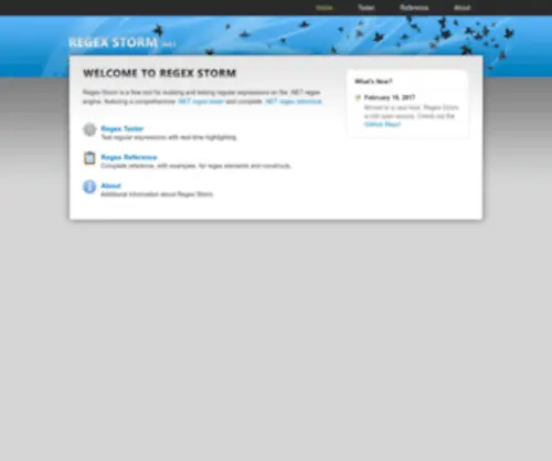 Regexstorm.net(Regex Storm) Screenshot