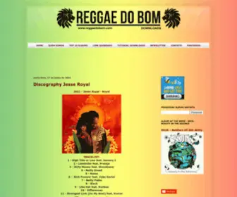 Reggaedobom.com(Reggae Do Bom Downloads) Screenshot