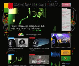 Reggaehr.org(Croatian reggae portal // udruga za razvoj audio) Screenshot