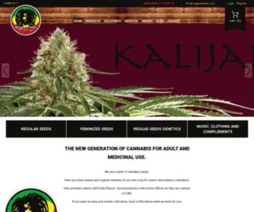 Reggaeseeds.com(Reggae Seeds distribuidor banco de semillas de marihuana) Screenshot
