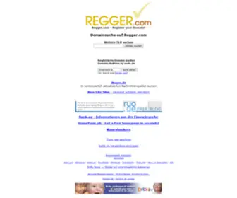 Regger.com(Suchmaschine) Screenshot