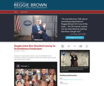 Reggiebrownobamaimpersonator.com(Emmy Award Winning Comedian Reggie Brown. Reggie) Screenshot