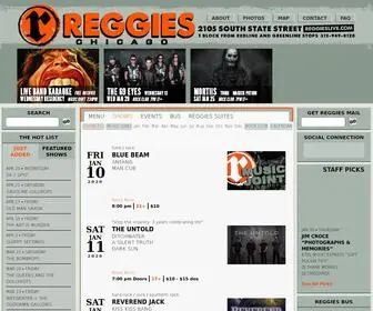 Reggieslive.com(Reggies Chicago) Screenshot