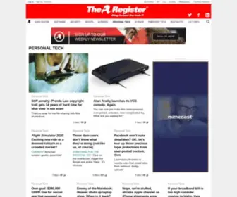 Reghardware.com(Hardware News for the World) Screenshot