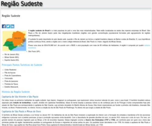 Regiao-Sudeste.info(Região Sudeste) Screenshot