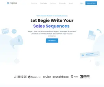 Regie.ai(AI Content Platform for Modern Businesses) Screenshot