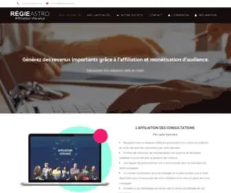 Regieastro.com(Affiliation) Screenshot