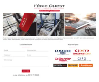 Regieouest.fr(Régie Ouest) Screenshot