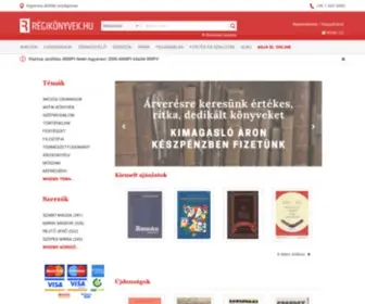 Regikonyvek.hu(Online antikvárium) Screenshot