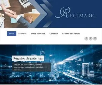 Regimark.mx(Registro de marcas y Patentes) Screenshot