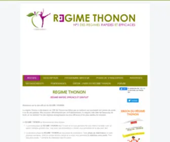 Regime-Thonon.com(Régime rapide et ultra efficace) Screenshot