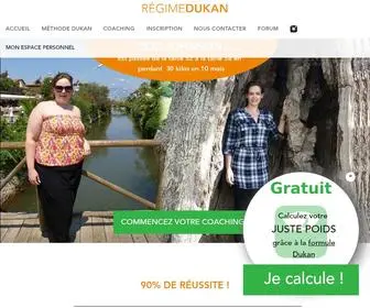 Regimedukan.com(Régime Dukan Coaching minceur) Screenshot