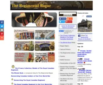 Regimentalrogue.com(The Regimental Rogue menu0 The Regimental Rogue) Screenshot