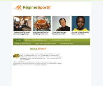 Regimesportif.fr(Retrouvez toutes les informations sur le REGIME SPORTIF) Screenshot