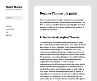 Regimethonon.net(Régime Thonon) Screenshot