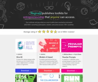 Reginald.co(Pay-What-You-Want Toolkits) Screenshot