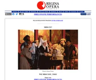 Reginaopera.org(Regina Opera Company) Screenshot