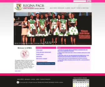 Reginapacisschool.com.ng(Regina Pacis Model Secondary School) Screenshot