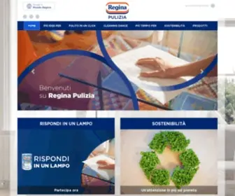 Reginapulizia.it(Sito Ufficiale Carta Regina) Screenshot