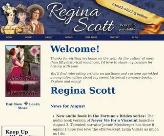 Reginascott.com(Regina Scott) Screenshot