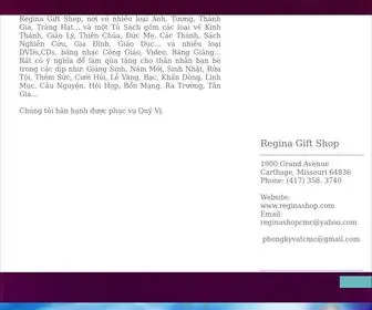 Reginashop.com(Trang Nhà) Screenshot