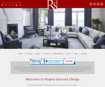 Reginasturrockdesign.com(Regina Sturrock Design) Screenshot