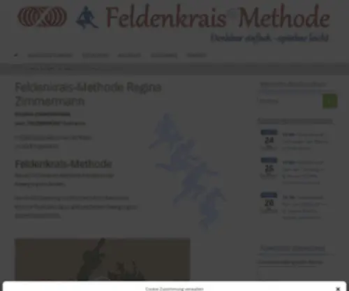 Reginazimmermann.at(REGINA ZIMMERMANN ist diplomierte FELDENKRAIS®) Screenshot