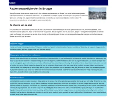 Regiobrugge.be(Welkom in Brugge) Screenshot