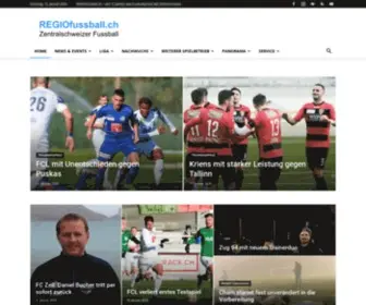 Regiofussball.ch(Das Zentralschweizer Fussballportal) Screenshot