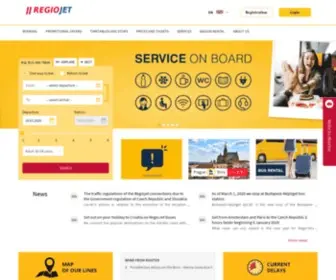 Regiojet.com(Buses and trains) Screenshot
