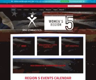 Region5.com(Region 5 Womens Gymnastics) Screenshot