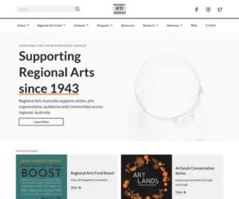 Regionalarts.com.au(Regional Arts Australia) Screenshot