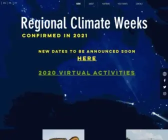 Regionalclimateweeks.org(Reg Climate Weeks) Screenshot