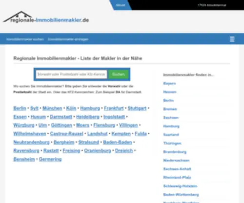 Regionale-Immobilienmakler.de(Regionale Immobilienmakler) Screenshot