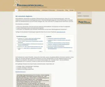 Regionalentwicklung.de(Regionalentwicklung) Screenshot