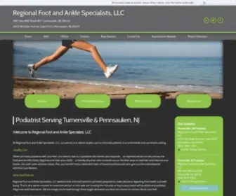 Regionalfootandankle.net(Regional Foot and Ankle Specialists) Screenshot