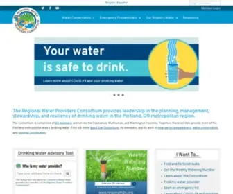 Regionalh2O.org(The Regional Water Providers Consortium) Screenshot