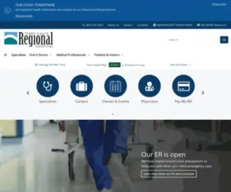 Regionalhospital.com(HCA geo) Screenshot