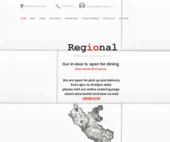 Regionalnyc.com(Italian Restaurant wine bar) Screenshot