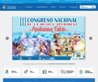 Regionapurimac.gob.pe(Gobierno Regional Apurímac) Screenshot