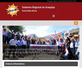 Regionarequipa.gob.pe(Gobierno Regional de Arequipa) Screenshot