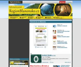 Regionblanensko.cz(Regionální portál města Blansko a okolí) Screenshot