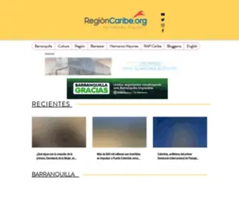 Regioncaribe.org(Region Caribe ORG) Screenshot