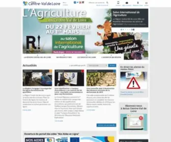 Regioncentre.fr(Bienvenue sur le site officiel de la Région Centre) Screenshot