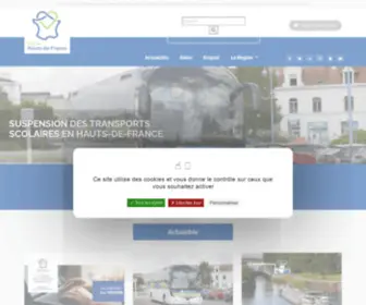 Regionhautsdefrance.fr(Site officiel de la Région Hauts) Screenshot