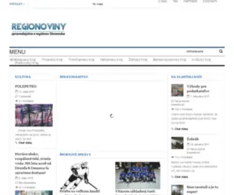Regionoviny.sk(Spravodajstvo z regiónov Slovenska) Screenshot